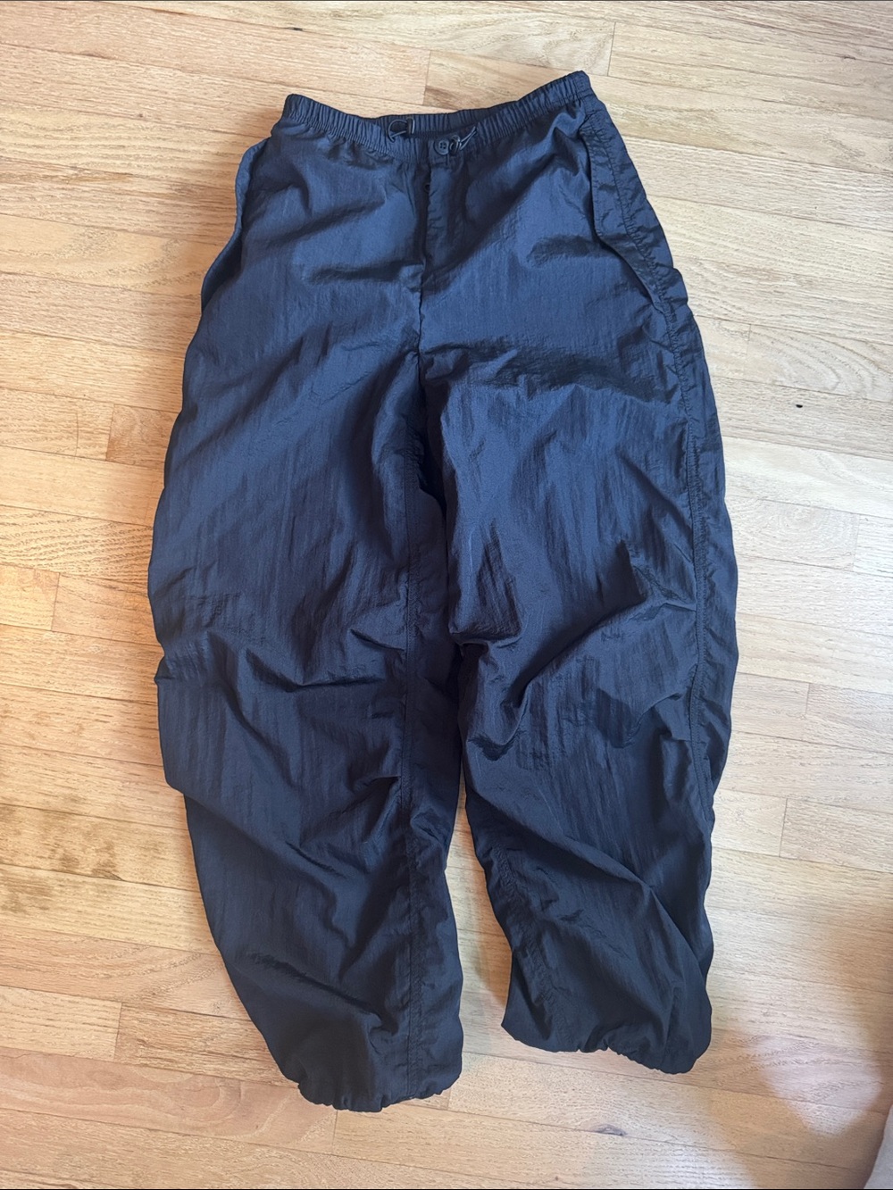 Aritzia TNA Black Aviator Parachute Pants